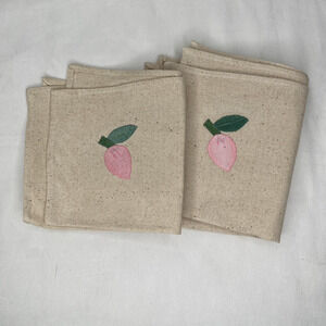 Dinner table Cotton Napkins Set Of 4 New, 11.5" x 11", unbranded, cottage.